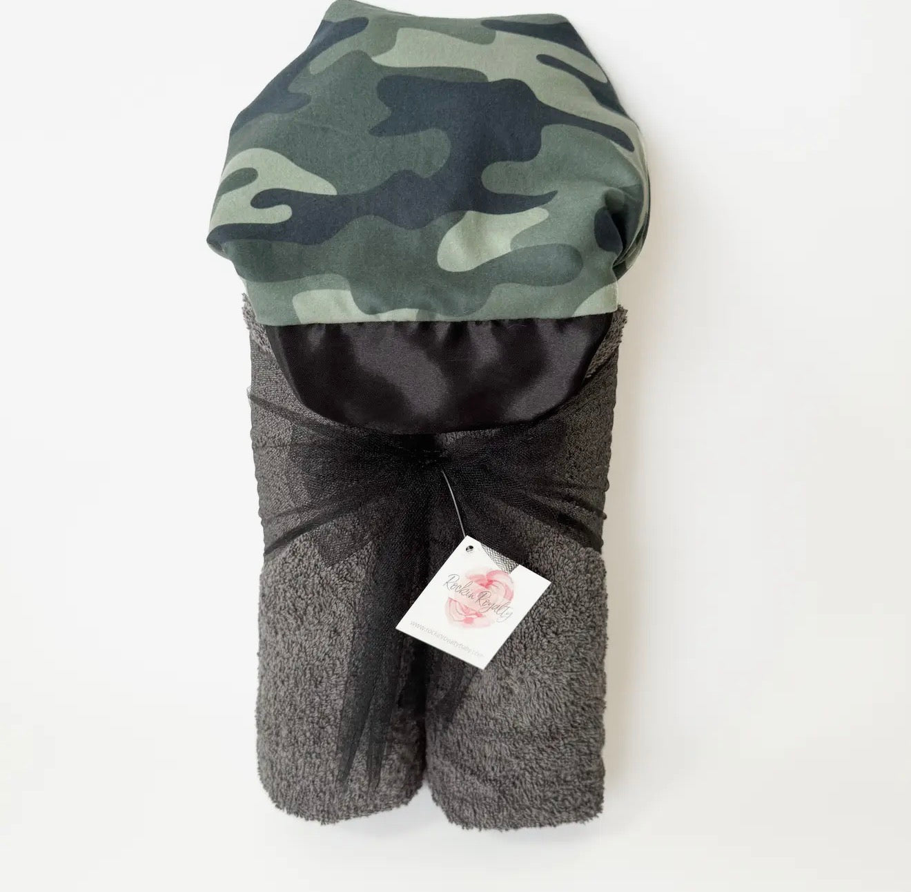 Camo Plush Hooded Towel