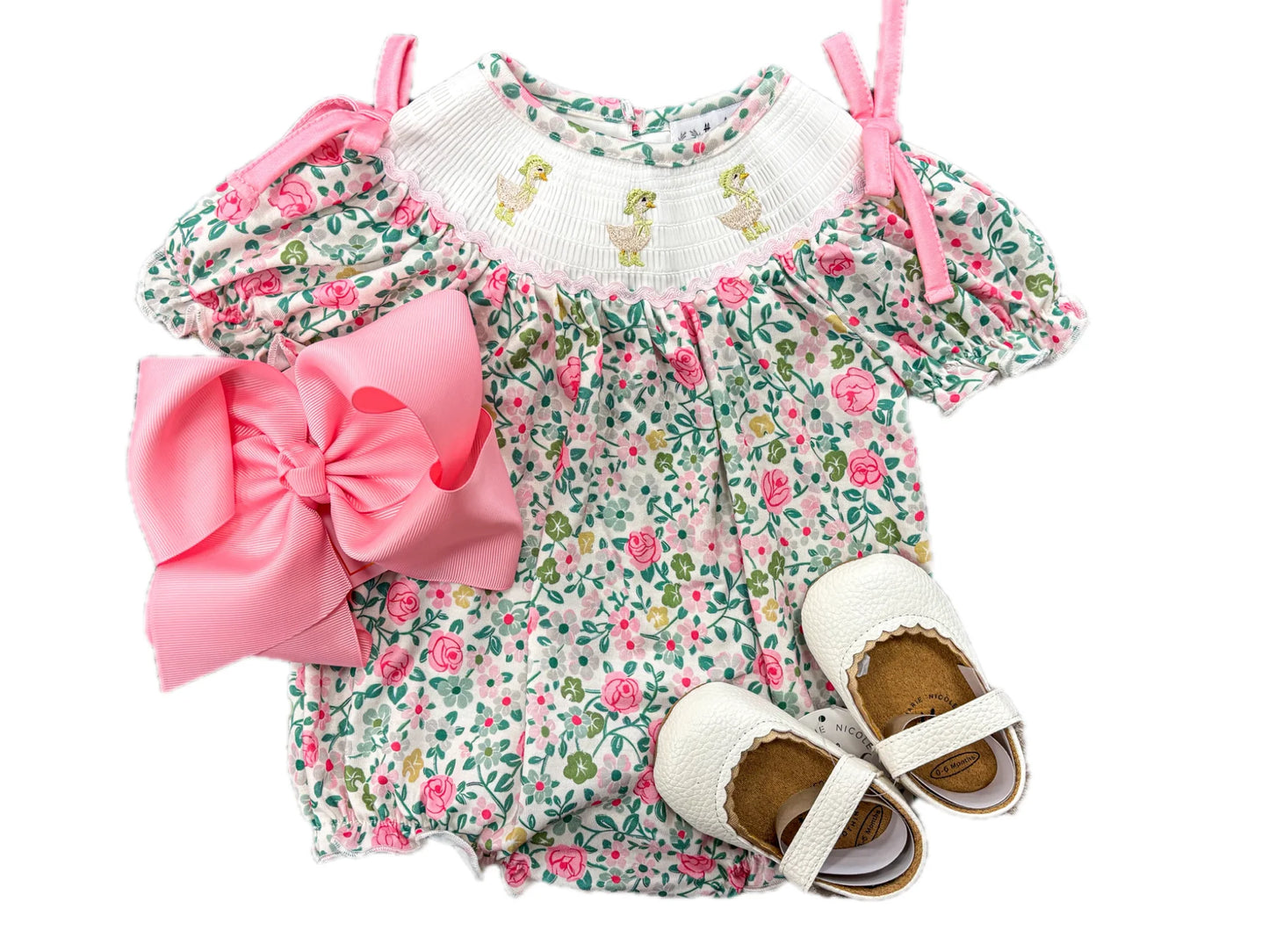 Floral Goose Smock Bubble