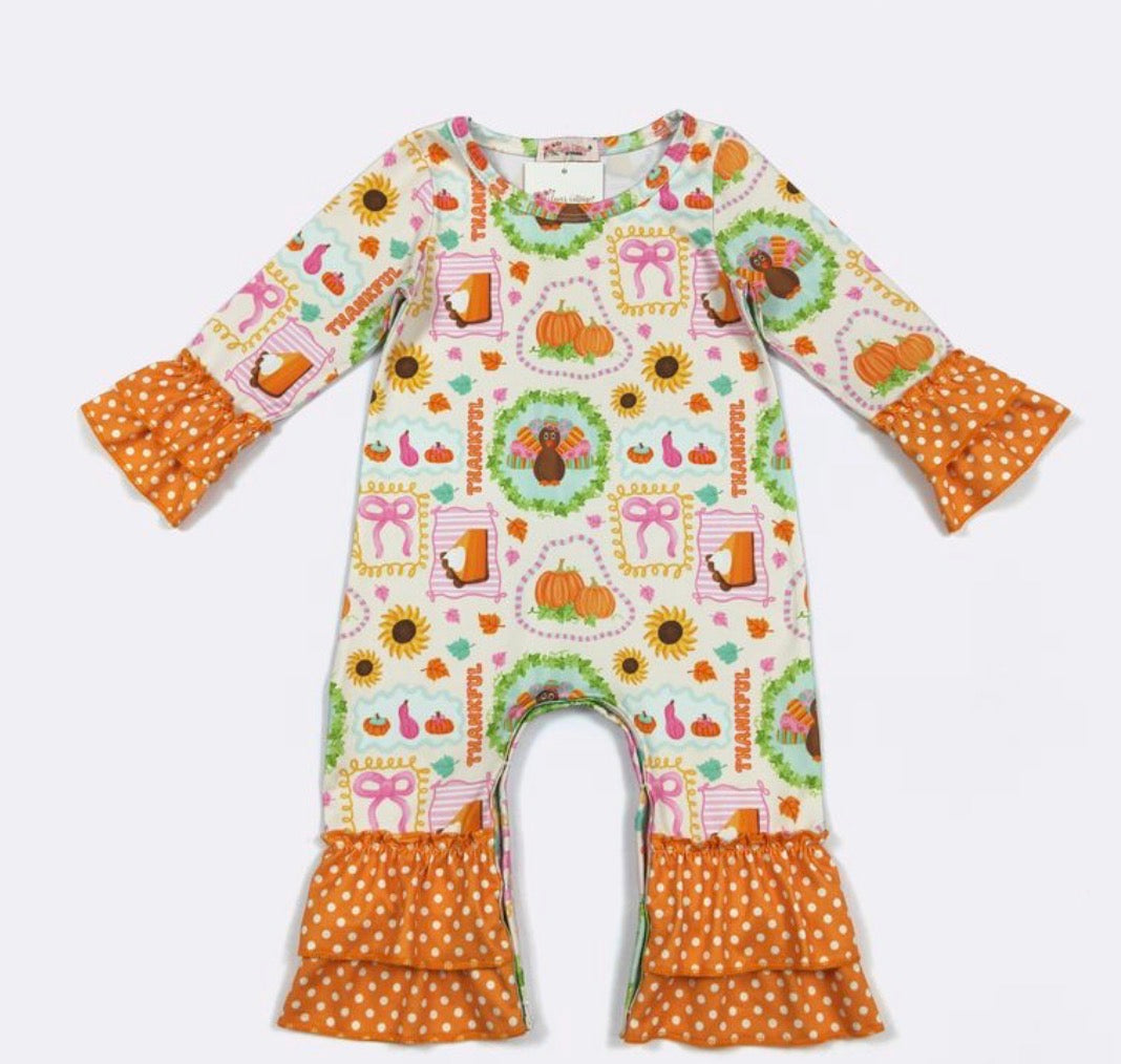 Thankful Turkey Baby Romper