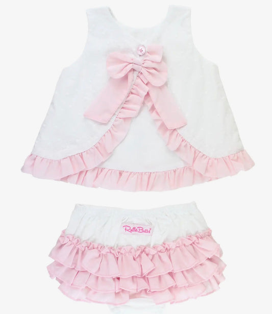 Baby Girls Swiss Dot Swing Top & Bloomer Set