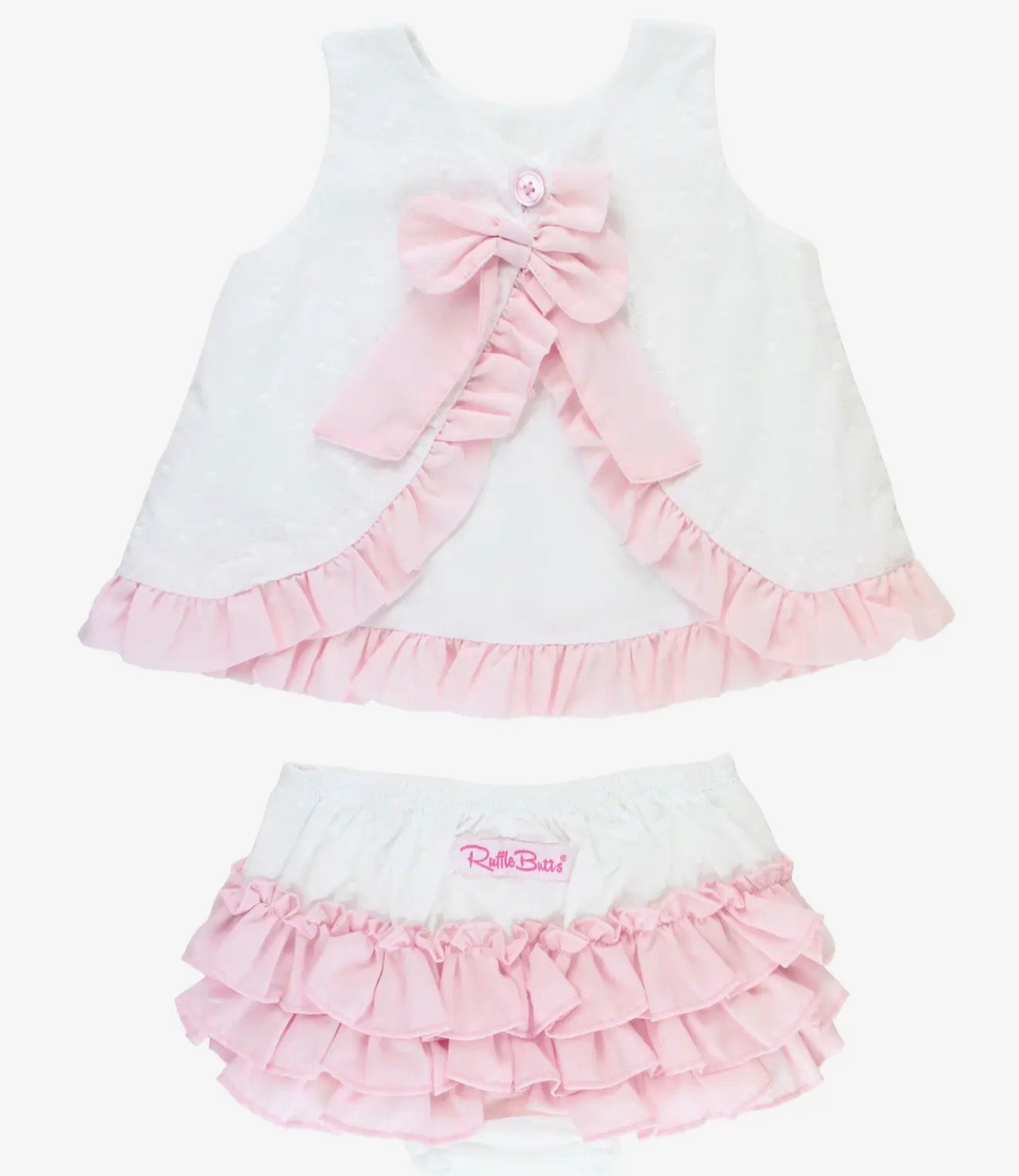 Baby Girls Swiss Dot Swing Top & Bloomer Set