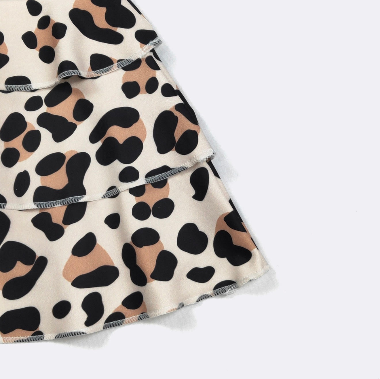 Leopard Girls Skirt Set