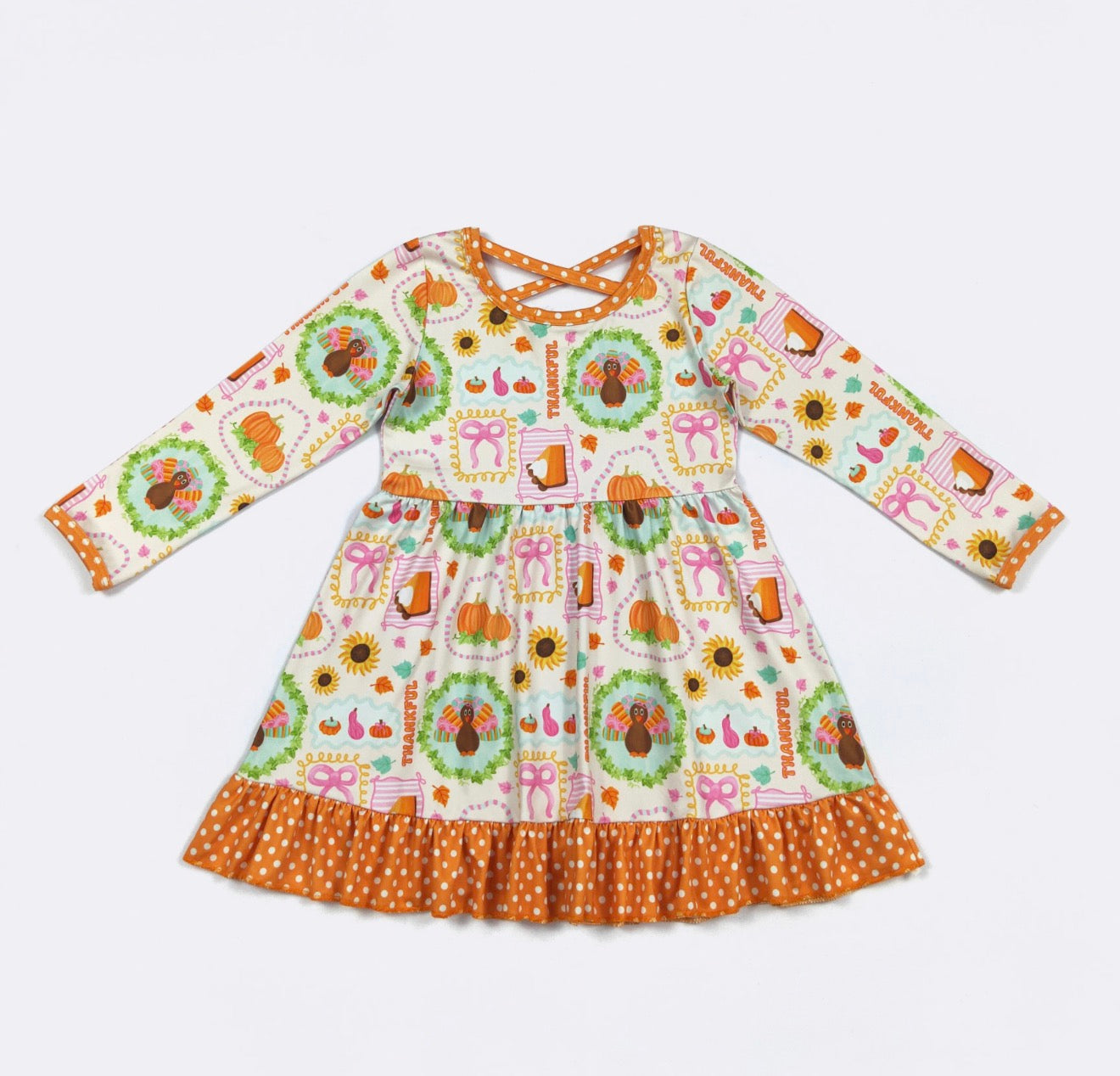 Thankful Turkey Girls Dress