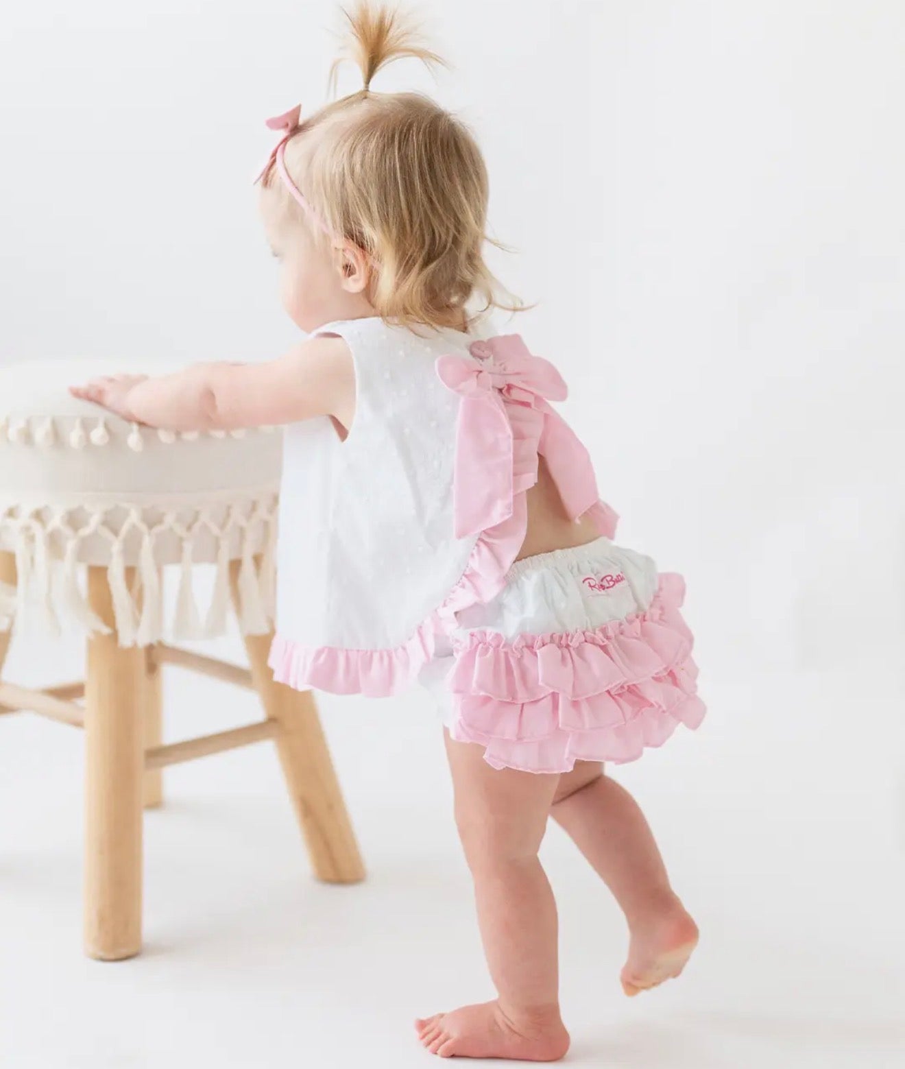 Baby Girls Swiss Dot Swing Top & Bloomer Set