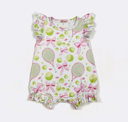 Preppy Tennis Baby Romper