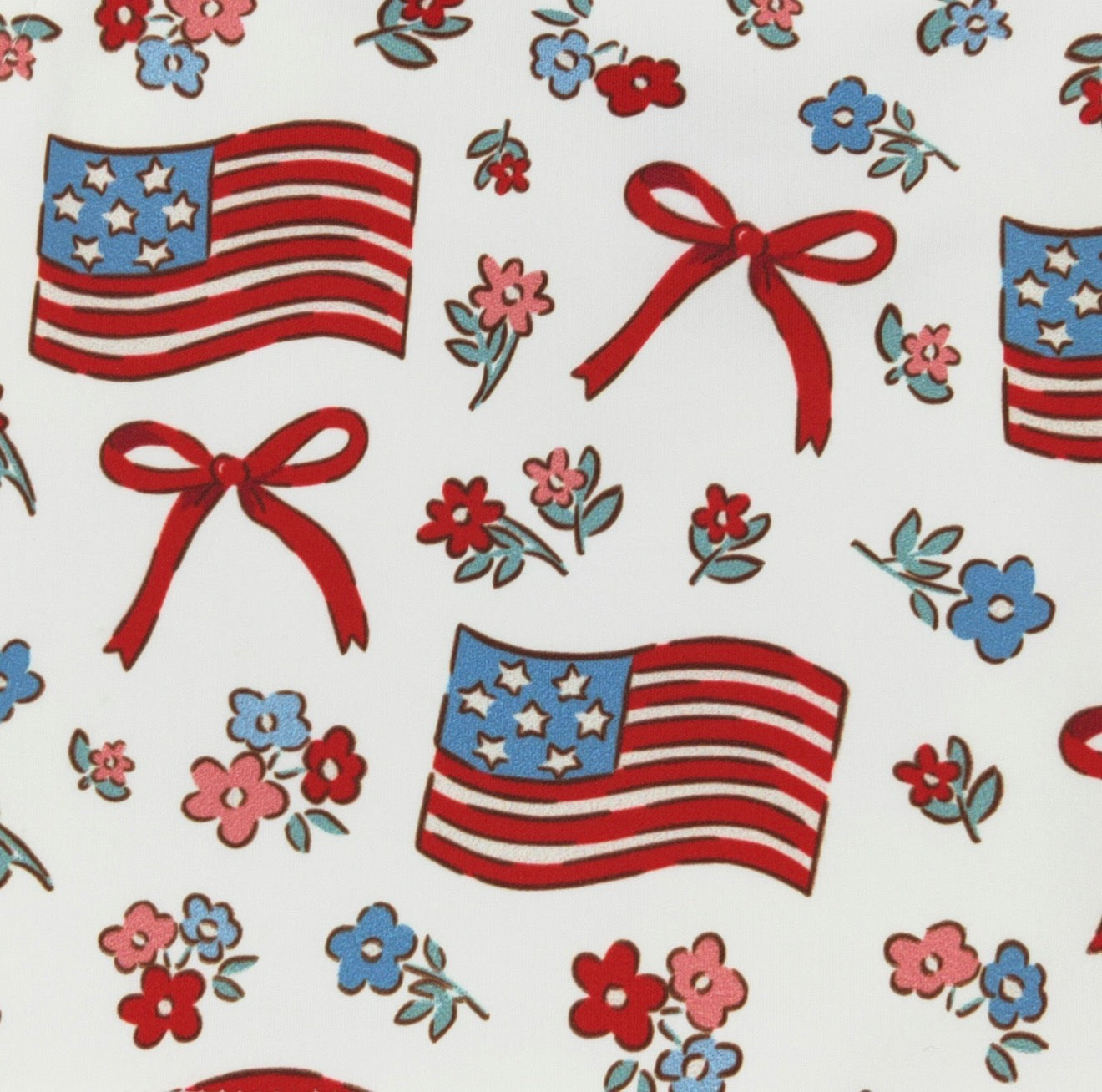 Red White & Blue Ruffles Girls Skort Set