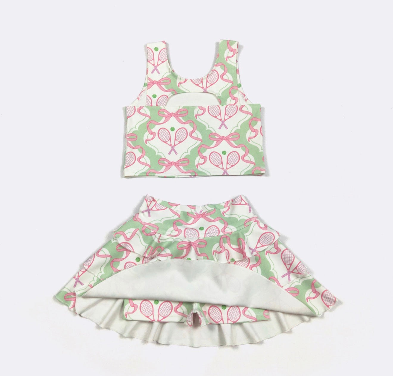 Tennis Ruffle Girls Skort Set