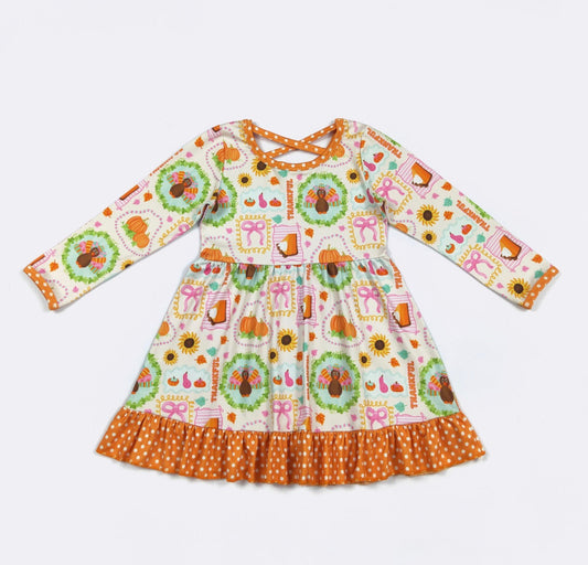 Thankful Turkey Girls Dress