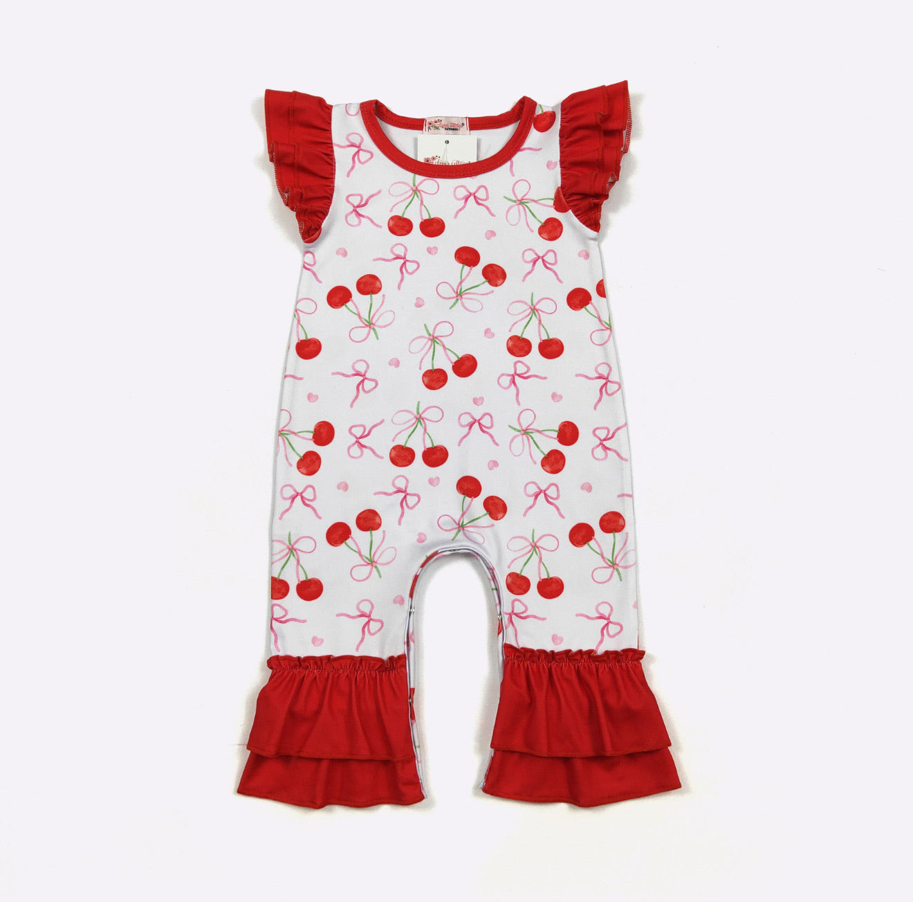 Coquette Cherries Baby Romper